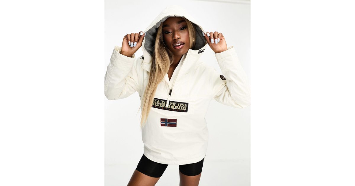 Rainforest winter veste capuche imperm able enfiler cr me