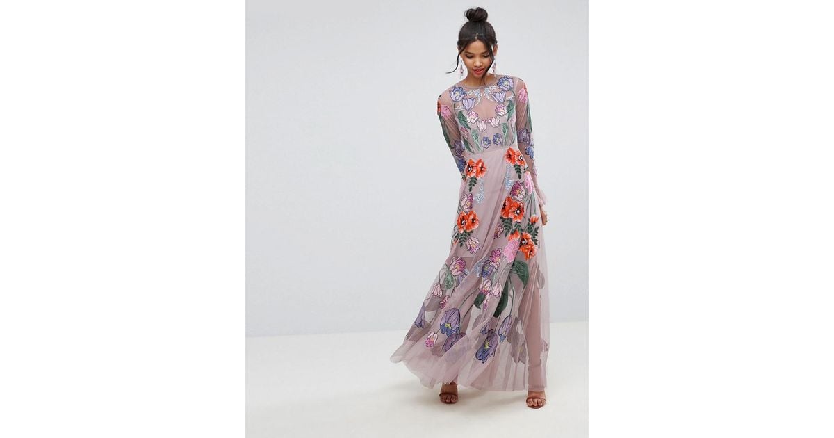 Asos maxi floral dress cheap