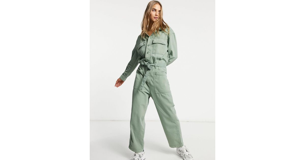 Levi's Utility Jumpsuit in Green Lyst