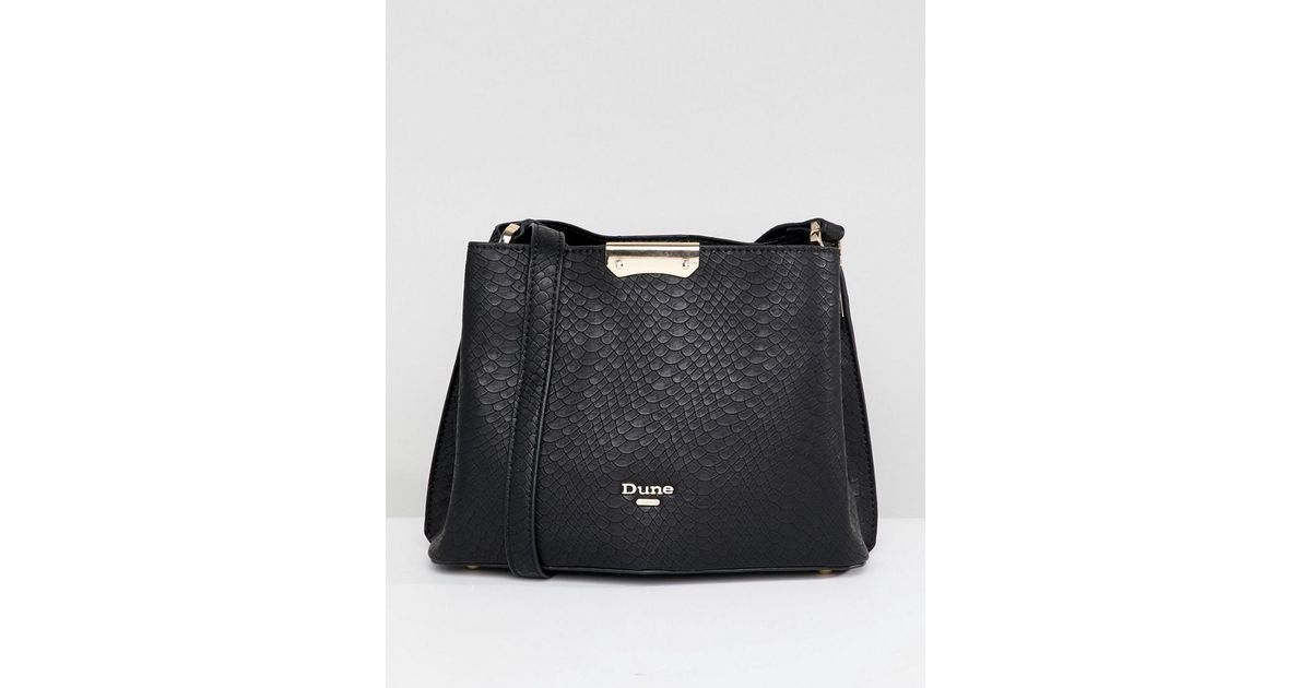 dune black cross body bag