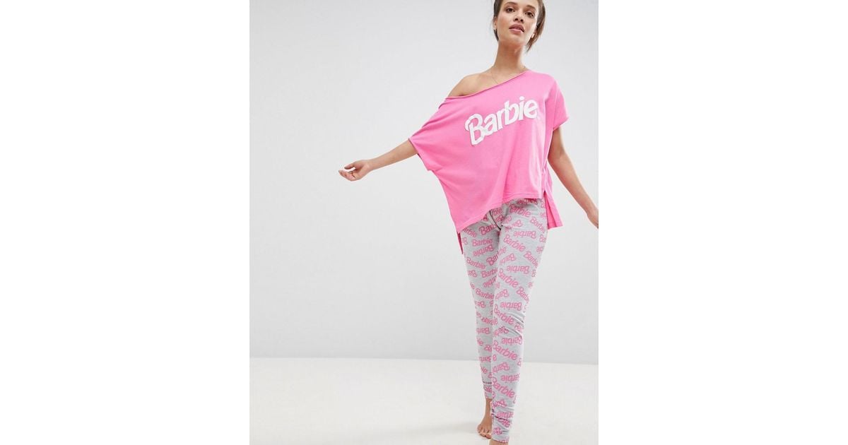 Barbie X Hello Kitty Oversized Tee & leggings Pyjama Set