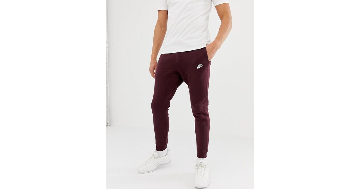 Nike Club Jersey Joggers In Red 804408 