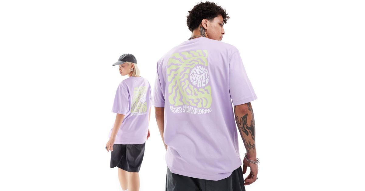 THE NORTH FACE◆Exotic Days backprint Tシャツ LILAC 送料込 The North Face Exotic Days Backprint Oversized T-Shirt in