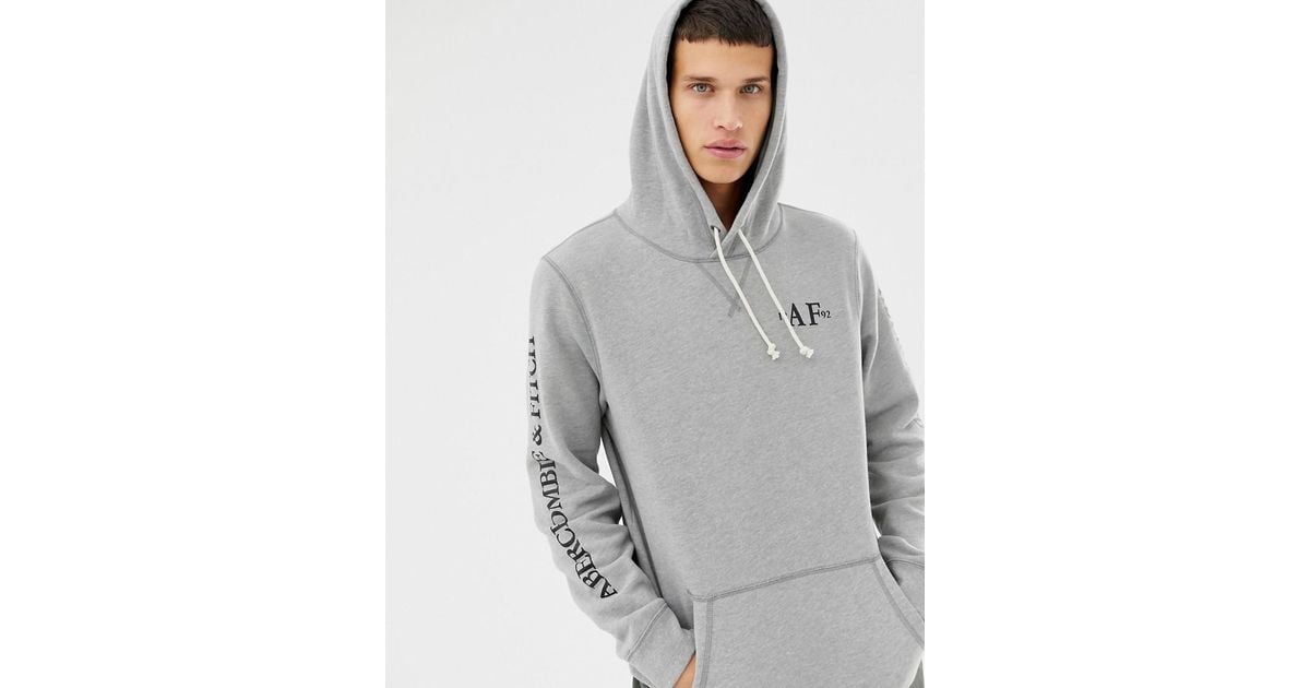 abercrombie and fitch logo hoodie