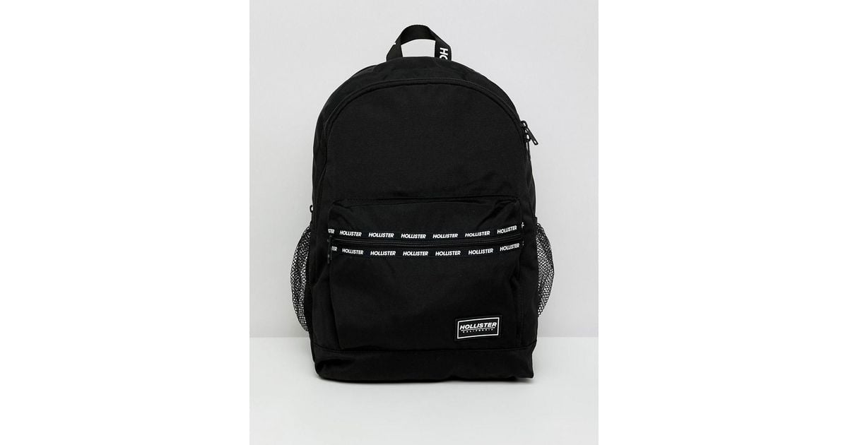 hollister black backpack