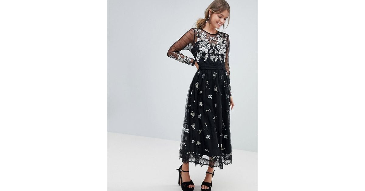 oasis embellished maxi dress