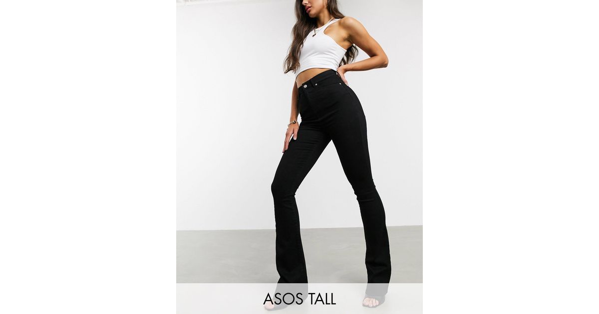 asos lift and contour flare jeans