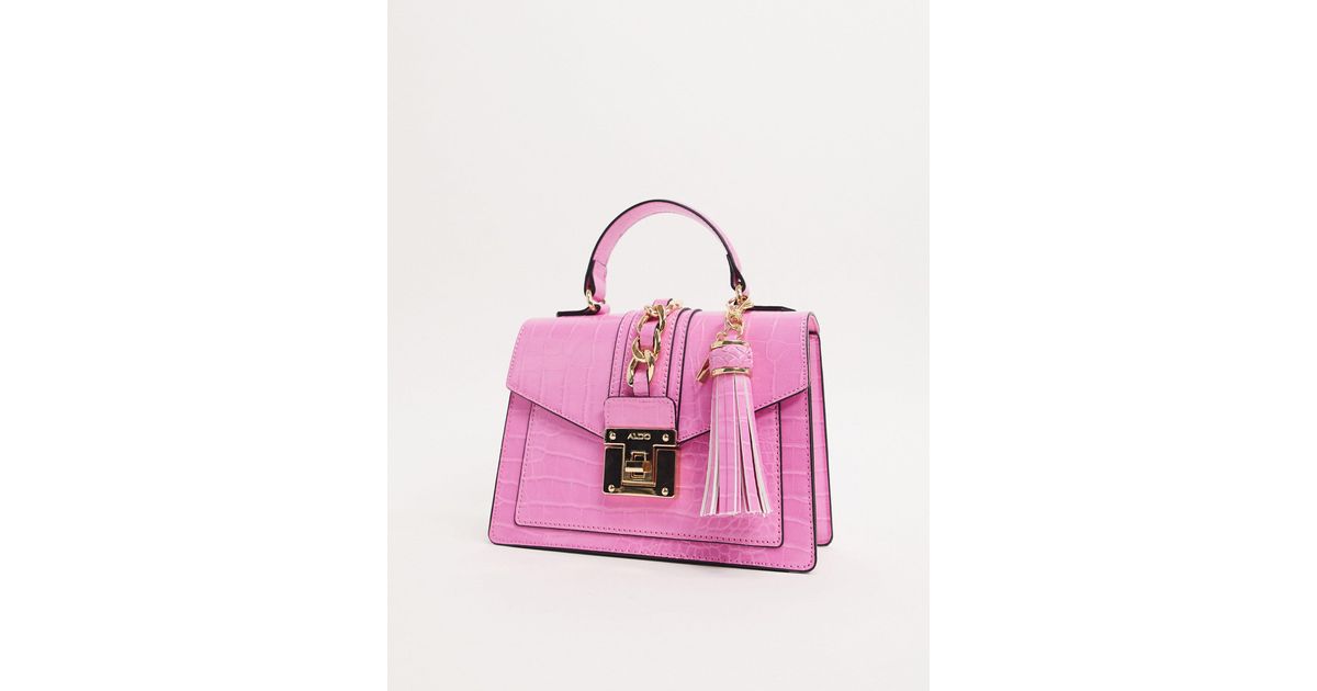 ALDO Martis Top Handle Cross Body Bag in Pink | Lyst Australia