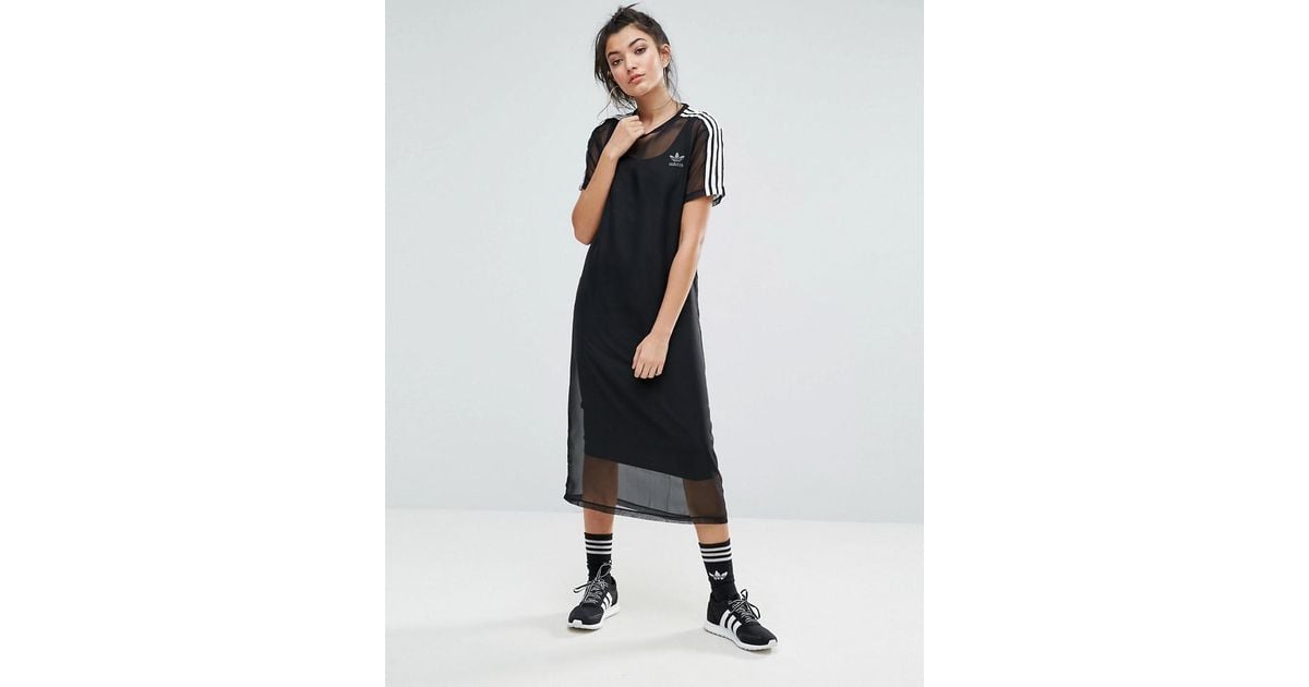 sheer adidas dress