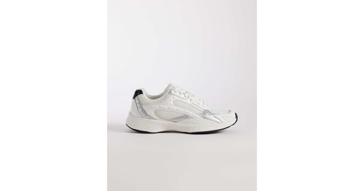 ASOS Doodle Lace Up Sneakers in White | Lyst UK