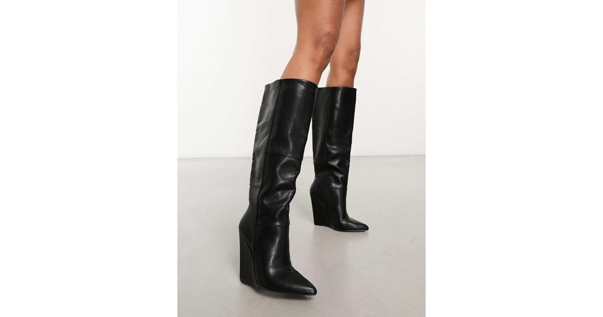 Asos wedge boots best sale