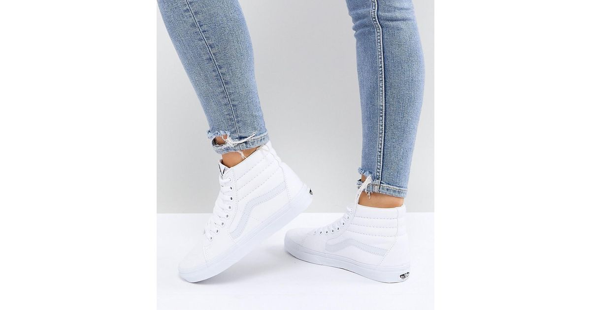 zapatillas vans mujer blancas altas 2zapatillas vans mujer blancas altas
