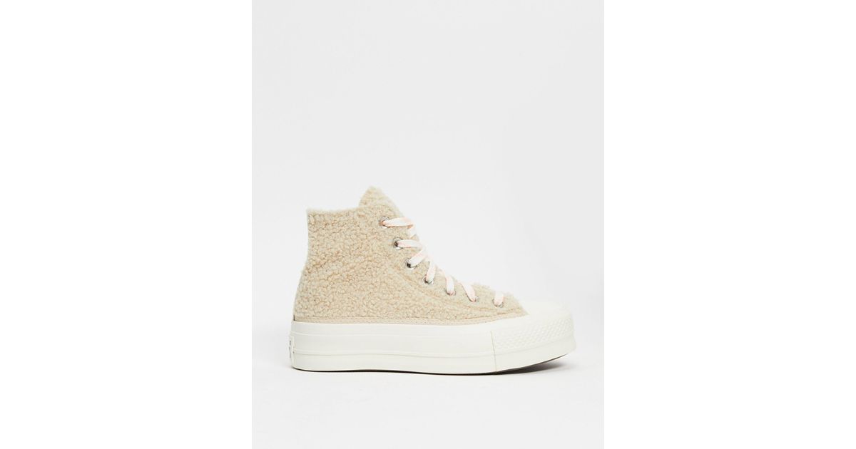 converse dore plateforme