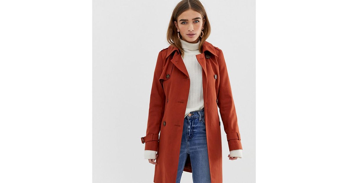 asos petite trench coat