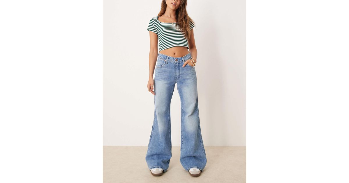 Wrangler 70S Flare Jeans in Blue | Lyst
