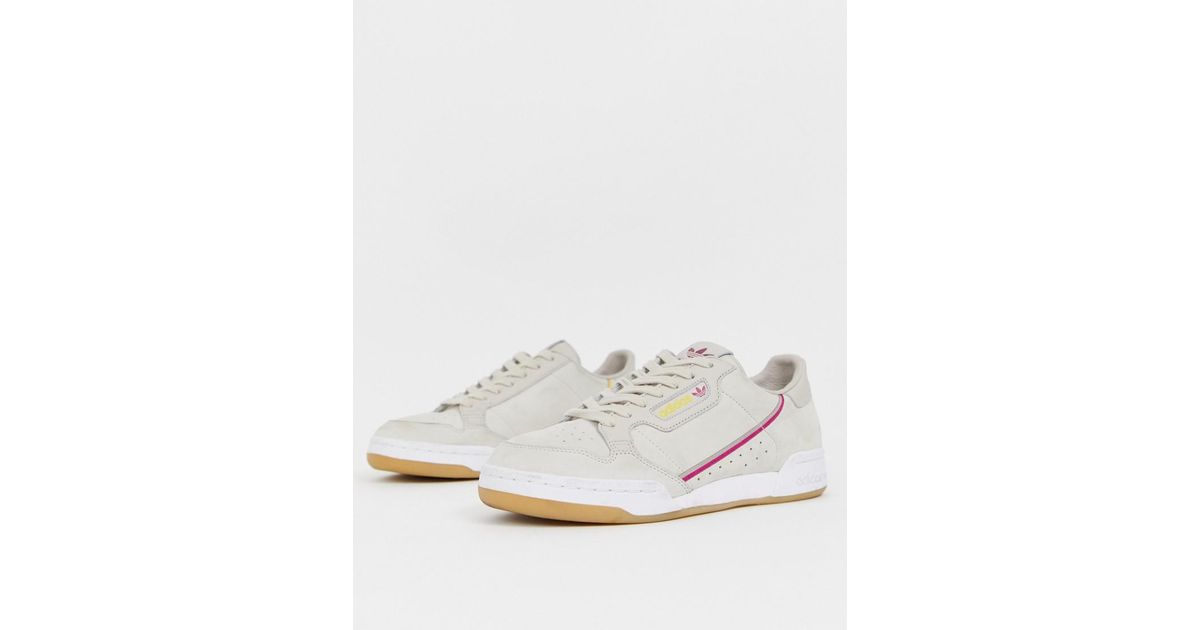 adidas Originals Continental 80's Tfl Metropolitan Circle Line Sneakers In  Brown for Men | Lyst UK