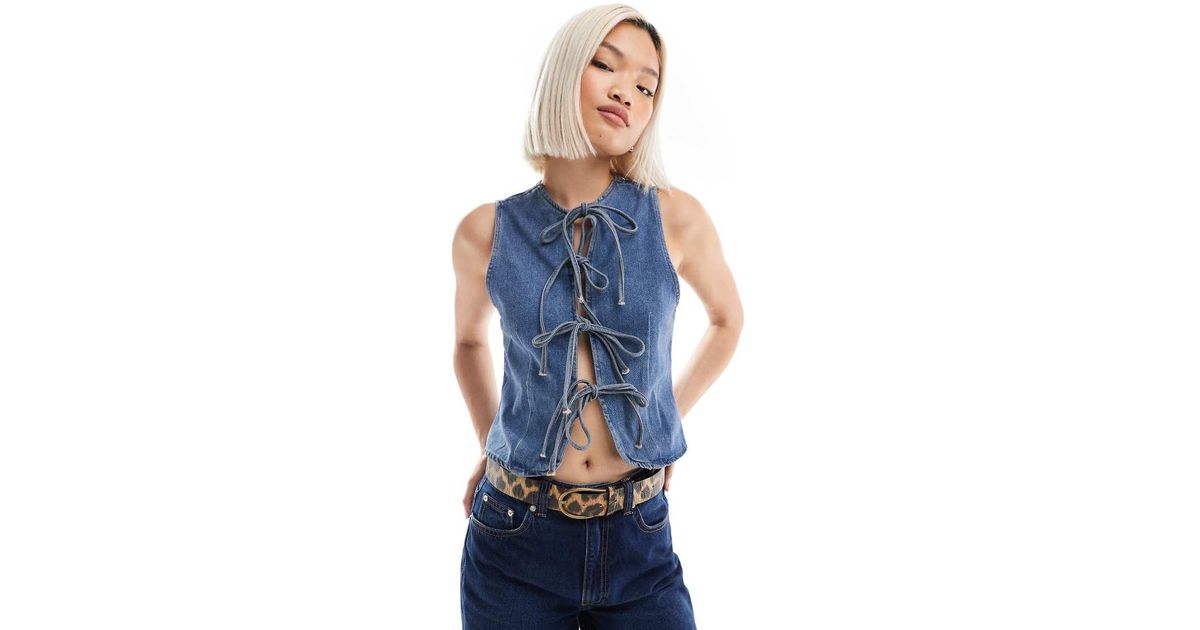 asos denim top