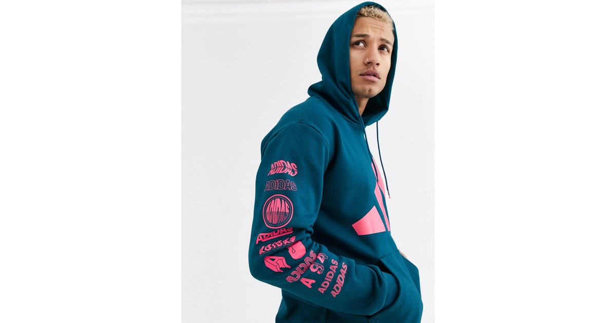 Adidas the pack mountain logo hoodie sale