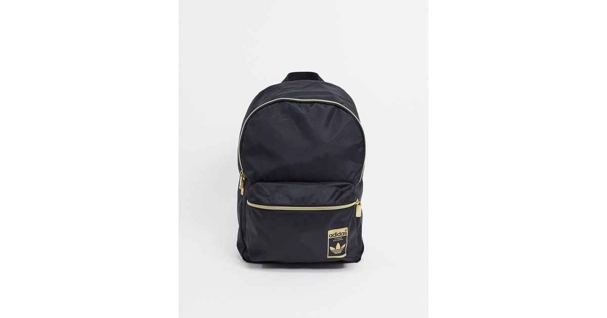 adidas originals superstar backpack with gold logo