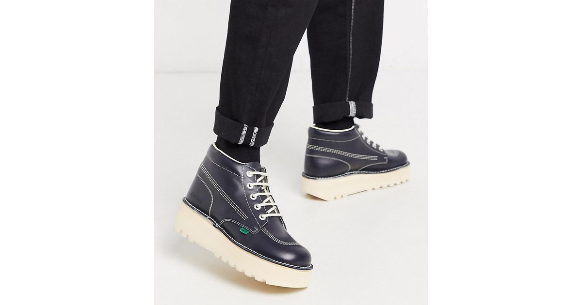 kickers platform boots