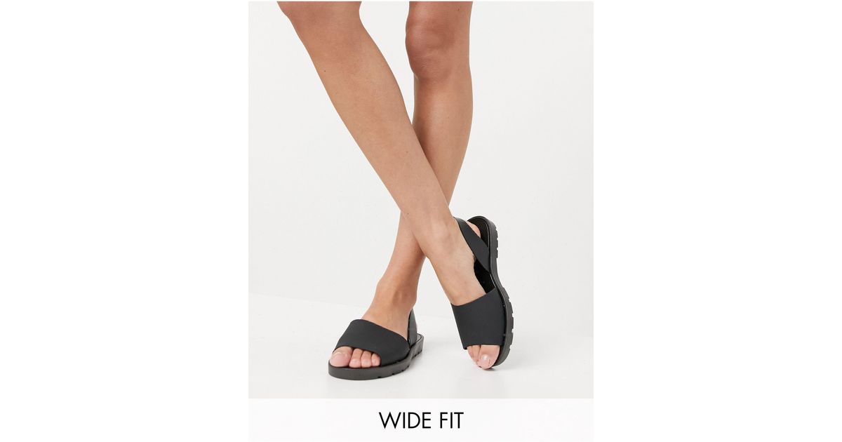 london rebel flat jelly shoes