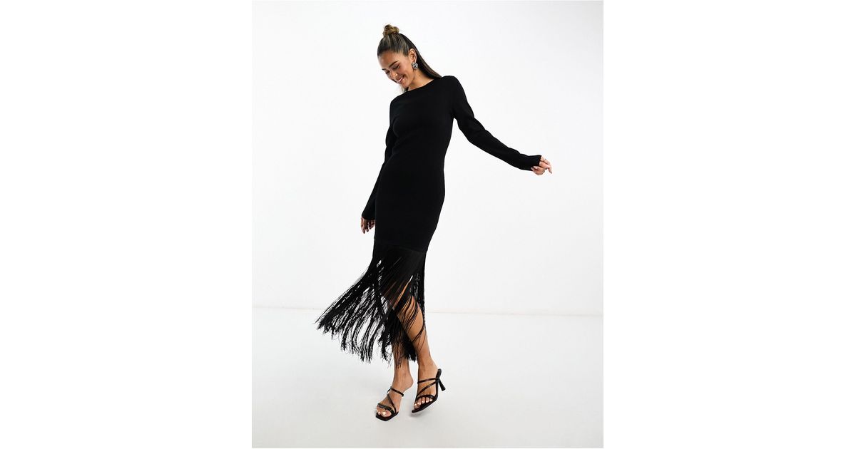 & other stories pink fringe dress & Other Stories | Dresses | Otherstoriesfringed Oneshoulder Midi Dress