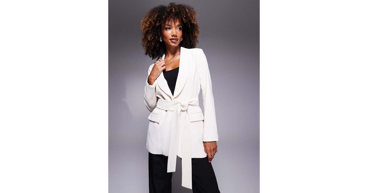 River island belted blazer best sale