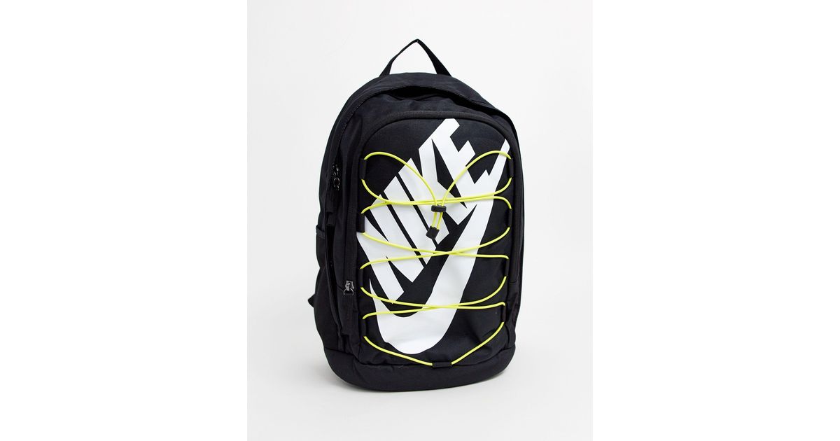 Mochila negra con cordones amarillos Nike de hombre de color Negro | Lyst