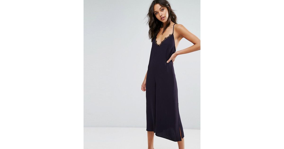 french connection navy jumpsuit