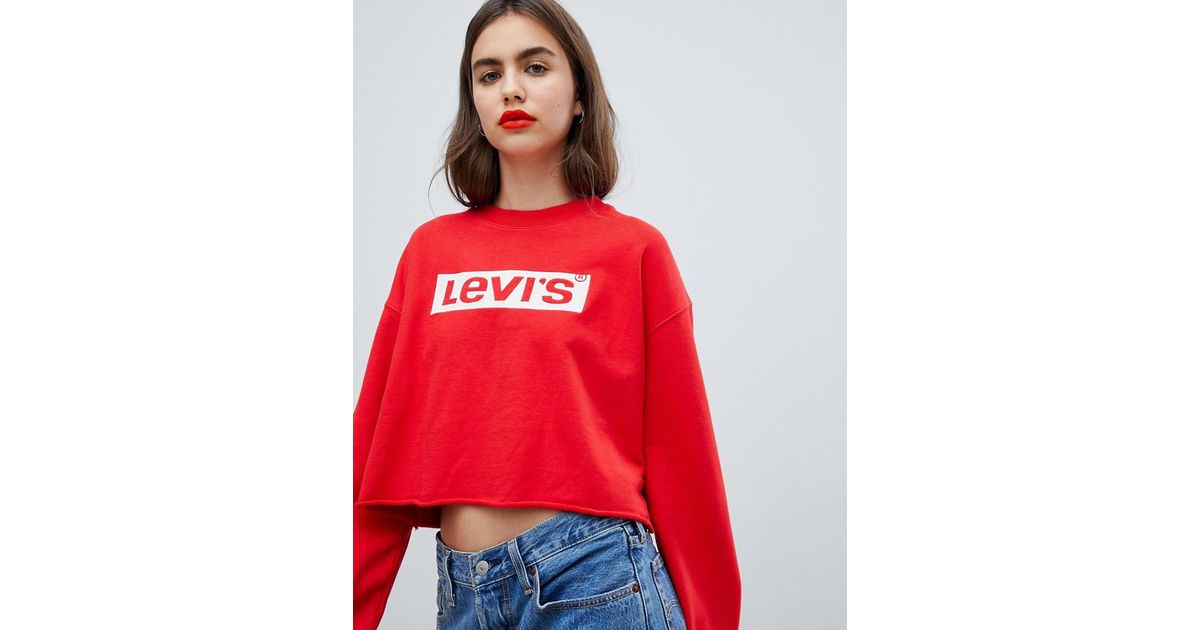 red levis top