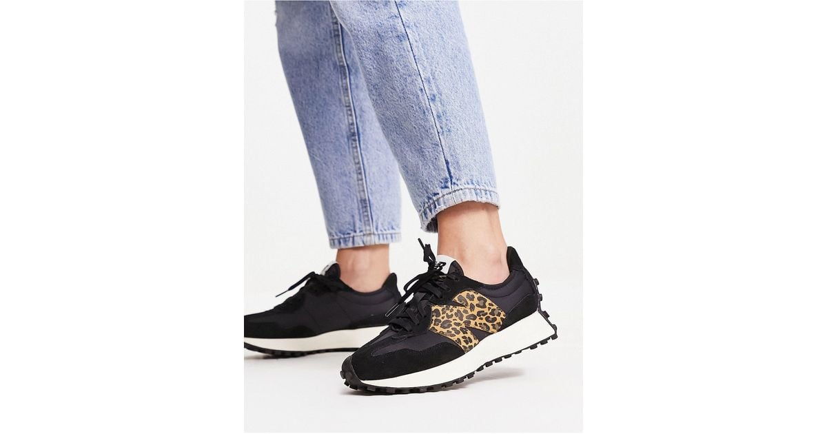 327 baskets et léopard New Balance en coloris Bleu Lyst