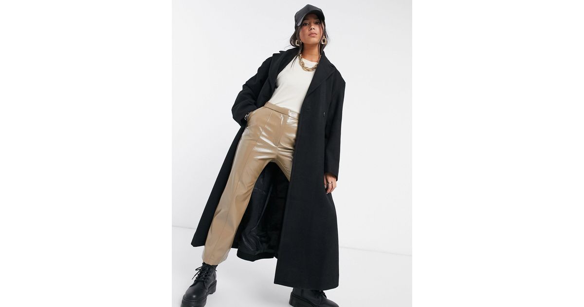 På daglig basis Bemærkelsesværdig Intensiv Weekday Sanne Longline Tailored Wool Coat In Black Ireland, SAVE 36% -  eagleflair.com