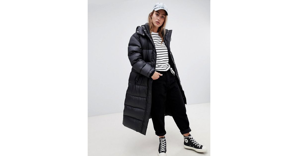 levi's padded longline jacket