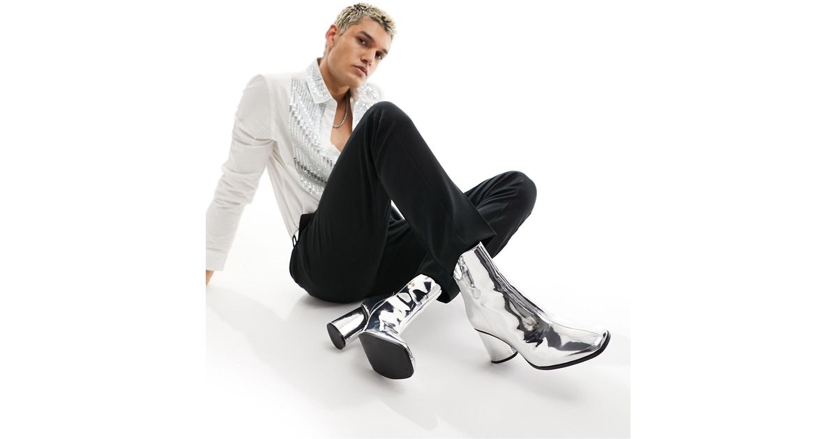asos mens heeled boots
