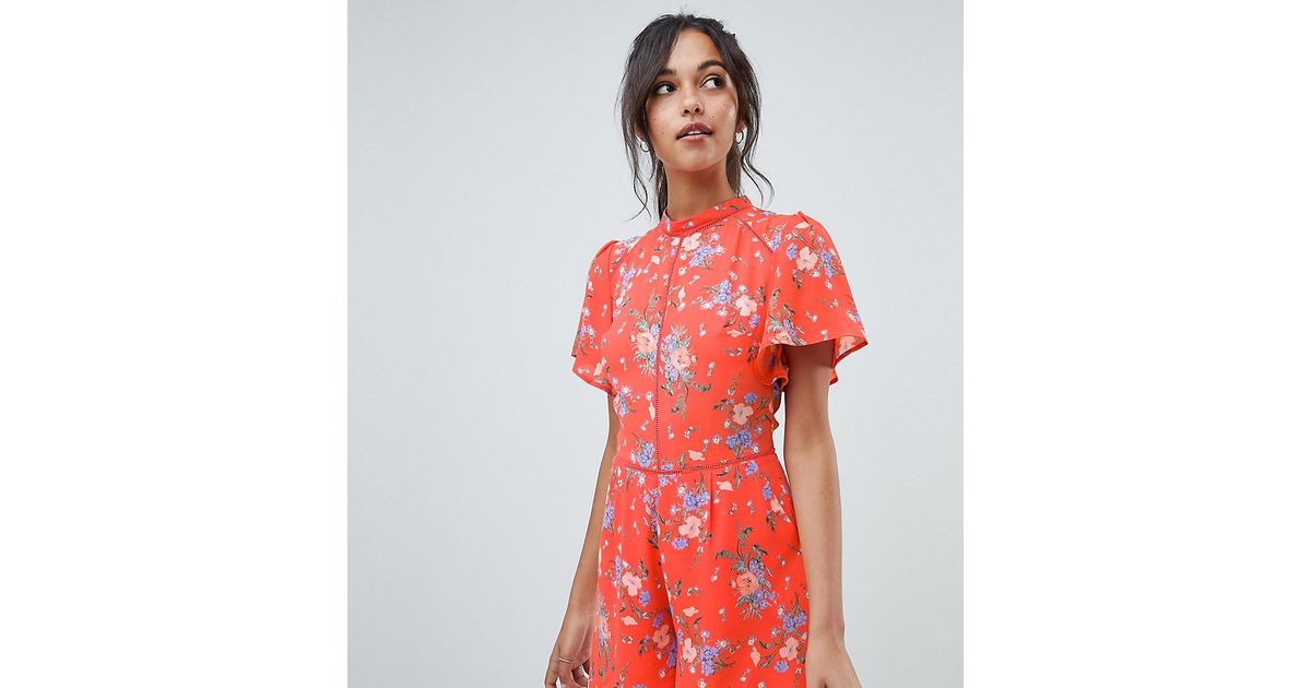 oasis ditsy floral playsuit