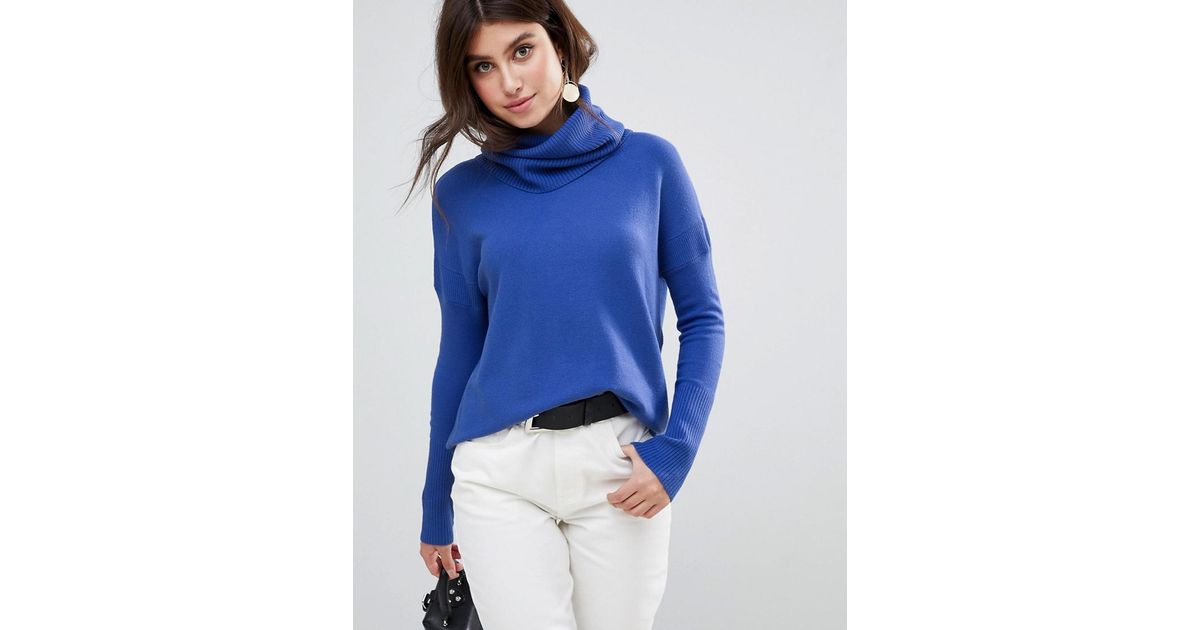 french connection blue sweater
