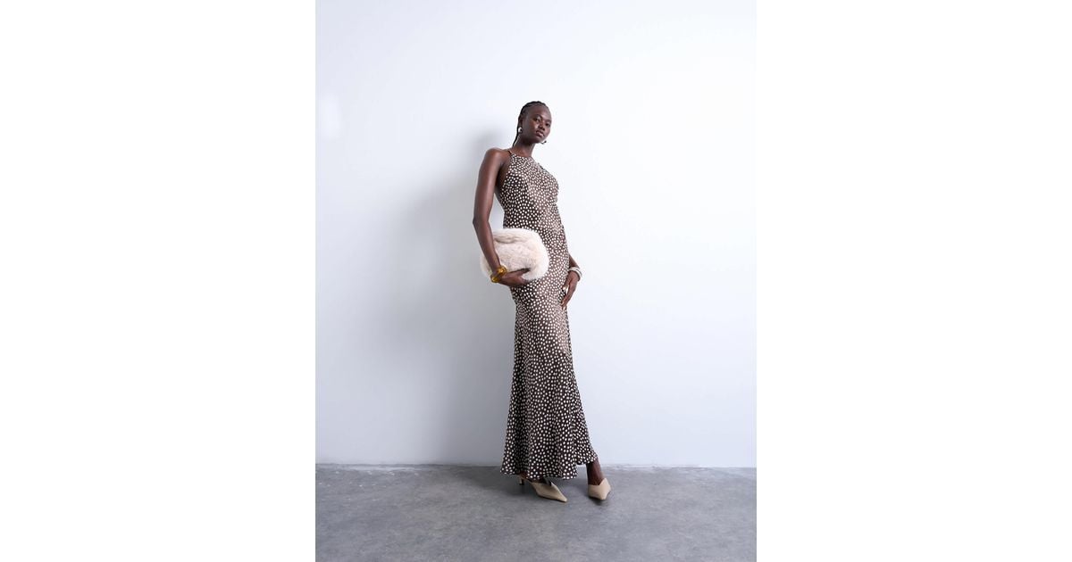 TOPSHOP Racer Neck Dropped Waist Maxi Dress in White | Lyst TOPSHOP Racer Neck Dropped Waist Maxi Dress in White | Lyst