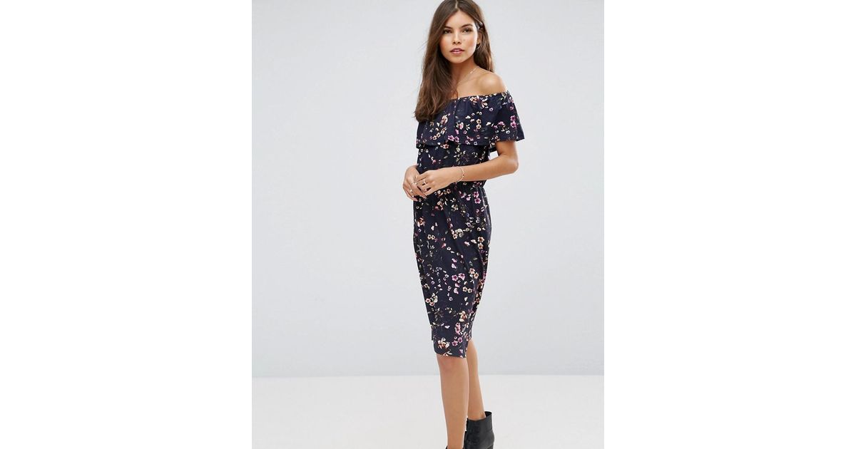 warehouse bardot dress