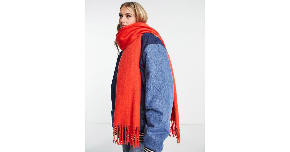 Asos red scarf 2025