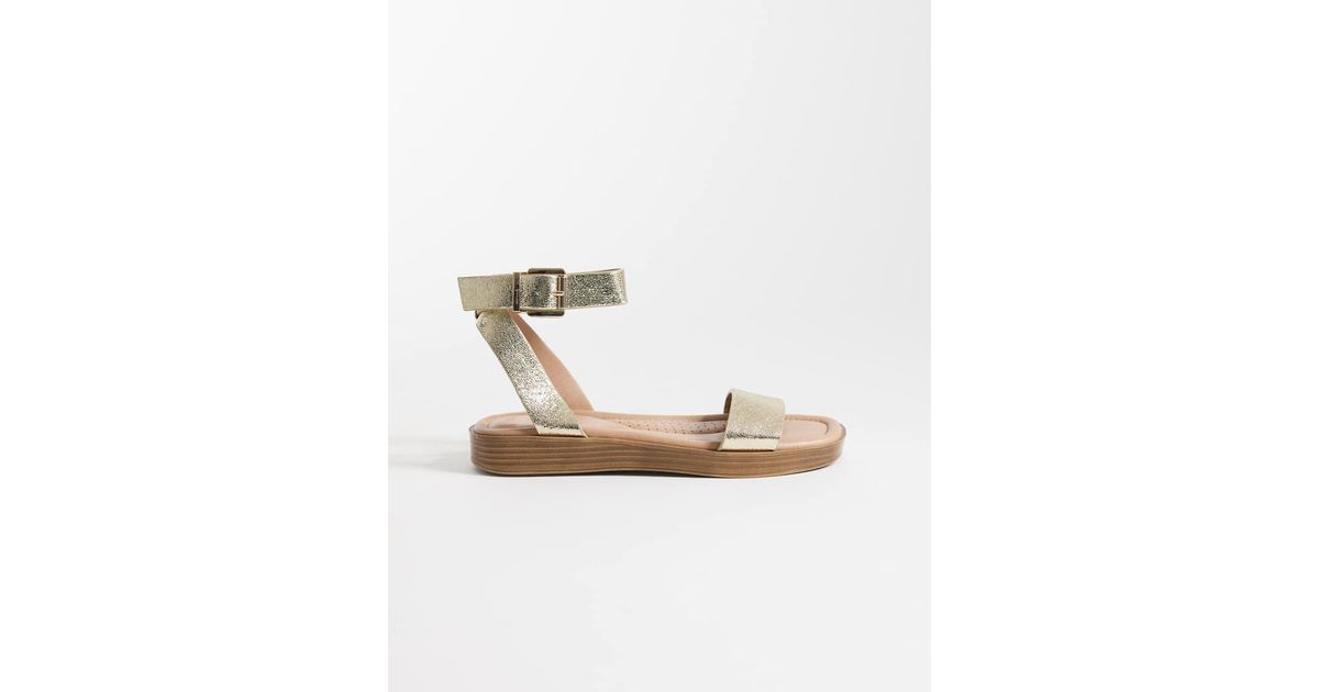 New Look Crossover Strap Sandal in White | Lyst UK