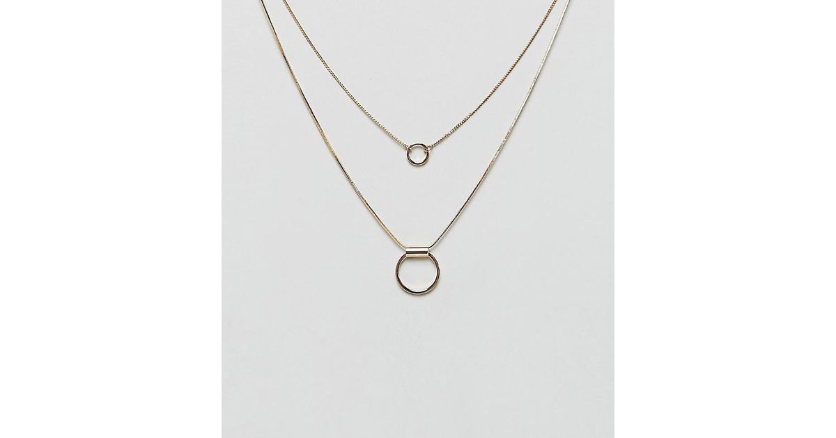 Jewellery®  Women’s Layered Style Pendant Asymmetric Gold Heart Necklace. Ah