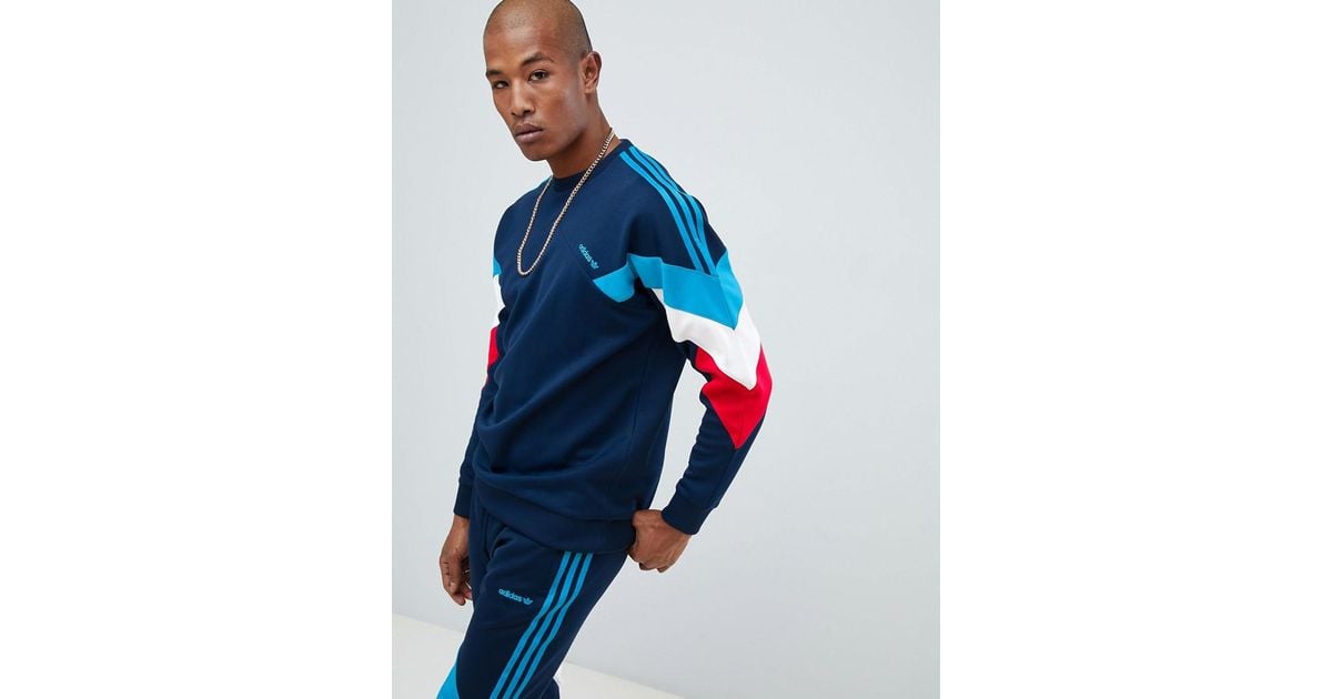 adidas originals palmerston sweat in navy dj3454