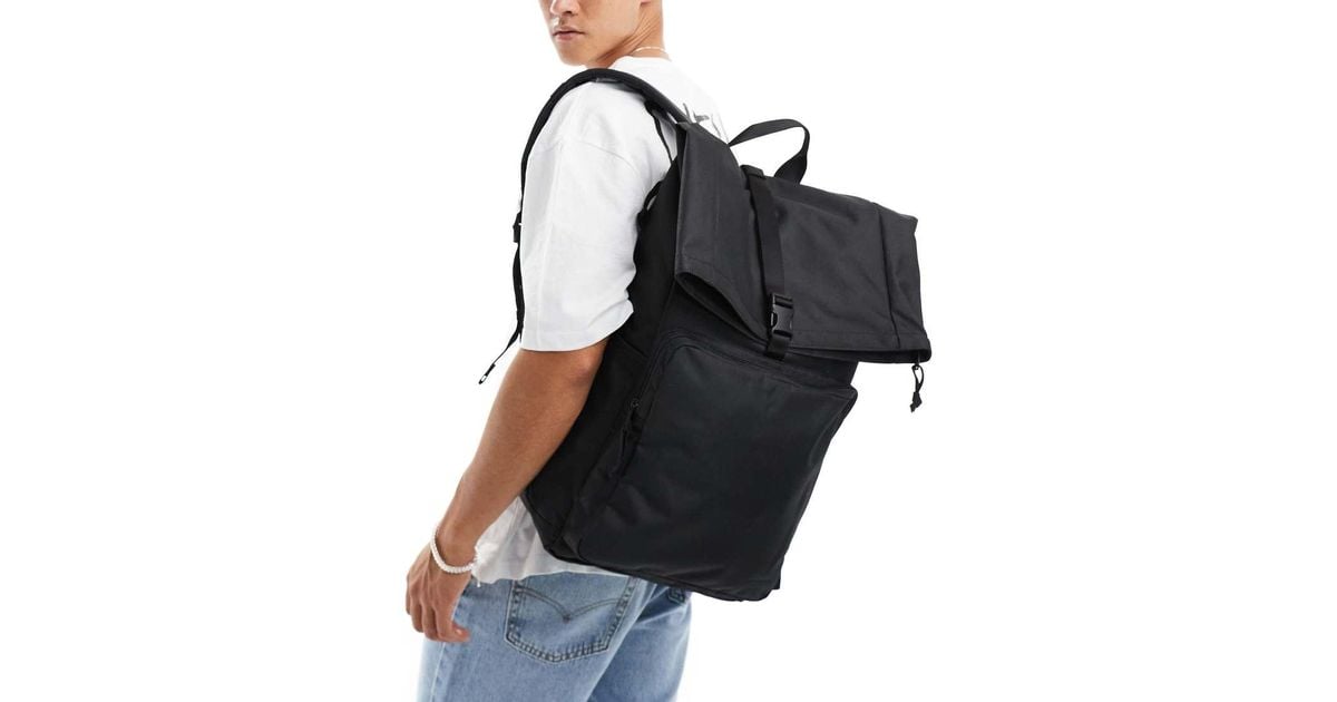 Levi's L Pack Roll Top Backpack in Black for Men Lyst UK