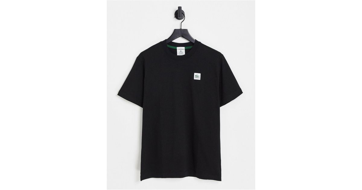 Lacoste Chest Logo T-shirt in Black for Men | Lyst