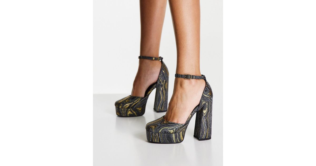 ASOS Priority Platform High Heeled Shoes - Lyst