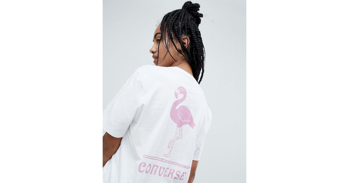 t shirt converse femme brun