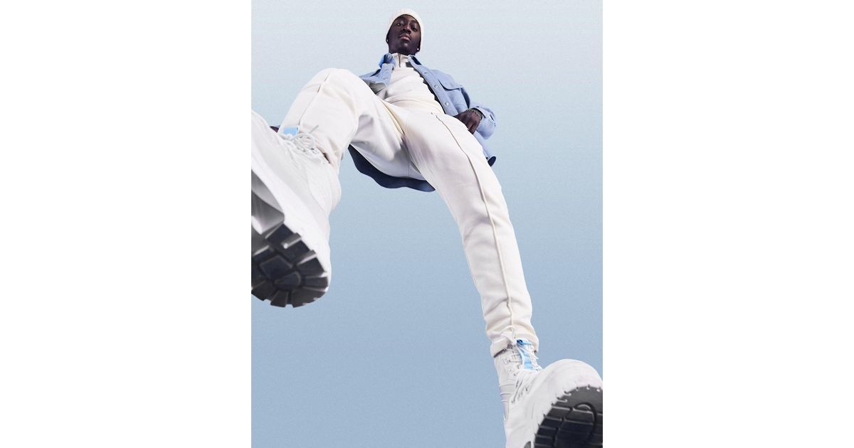 ASOS Co-ord Tapered Trackies With Pin Tuck in Blue for Men - Lyst