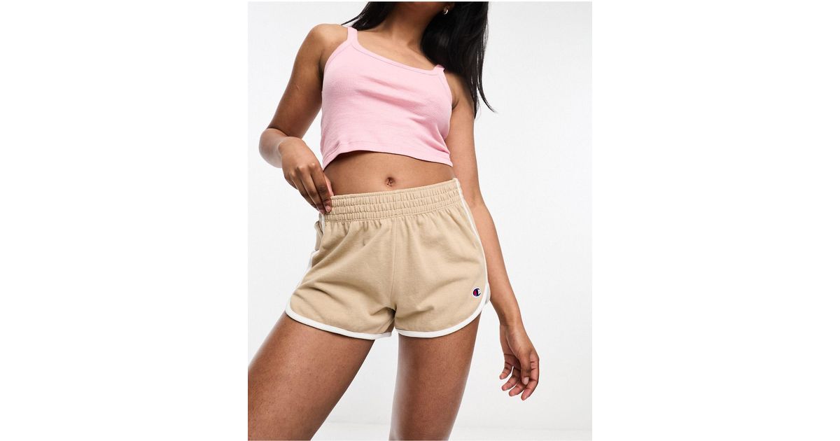 Champion Gym Shorts With Piping in Black | Lyst