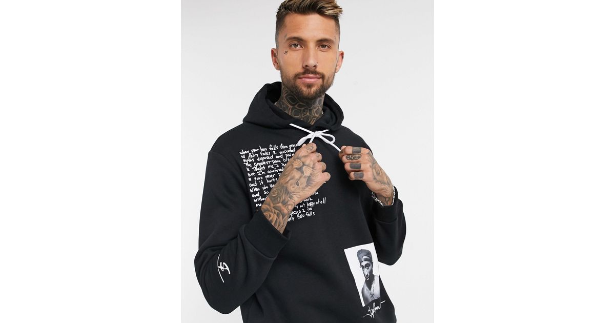 black tupac hoodie