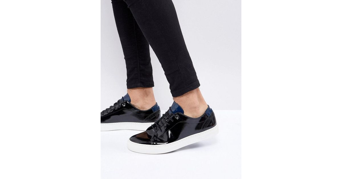 Ted Baker Duuke Patent Leather Trainers 